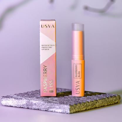 Raspberry Bliss Lip Balm - Natural Protective Nutrient Rich Formula | Vegan & Organic